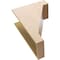 Ekena Millwork 12"W x 24"D x 36"H Classic Burlington Rough Cedar Woodgrain TimberThane Corbel, Primed Tan CORUR12X24X36BURRCPR - alternate 6